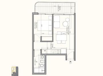 Departamento de 2 ambientes, Palermo · Departamento 2 Ambientes Al Frente con Balcon | Unidad 2° Piso 2