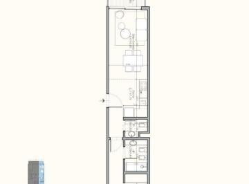 Departamento en Venta de 2 ambientes Palermo Hollywood · Departamento 2 Ambientes Al Frente Pasante con Balcon | Unidad 2° 01