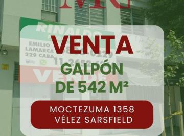 Bodega-Galpón , Velez Sarsfield · Venta | Galpón 542 m² en 2 Plantas con Oficinas, Montacargas y Terraza - Barrio de Vélez Sarsfield