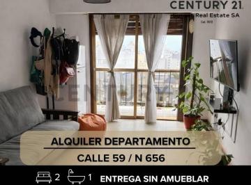 Departamento · 54m² · 2 Dormitorios · Alquiler Departamento La Plata 2 Habitaciones