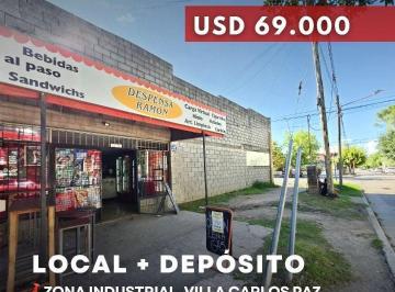 Local comercial · 90m² · Venta Local Comercial con Depósito y Baño – Av Brasil y Uspallata – Villa Carlos Paz
