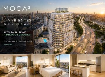 Departamento · 41m² · 2 Ambientes · 2amb. Premium a Estrenar en Barracas Proyecto Moca2, Hasta 60 Cuotas Desarrolladora