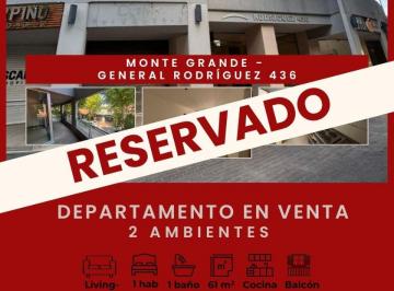 Departamento de 2 ambientes, Esteban Echeverría · Venta Departamento con Balcón Terraza en Monte Grande