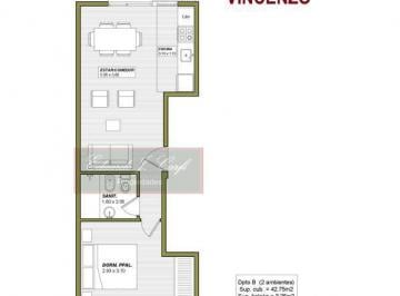 Departamento · 40m² · 2 Ambientes · Departamento - Castelar Norte
