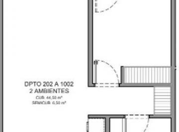 Departamento · 44m² · 2 Ambientes · Departamento de Dos Ambientes Ideal Inversión