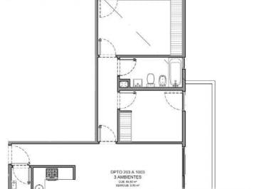 Departamento · 64m² · 3 Ambientes · Departamento de Tres Ambientes Ideal Inversión