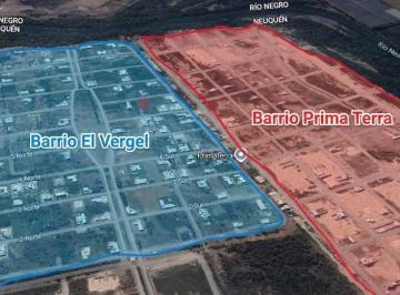 vista satelital con silueta de lote en rojo · Terreno en Venta
