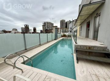 Departamento · 49m² · 2 Ambientes · 1 Cochera · Alquiler 2 Ambientes Al Frente con Balcón y Amenities – Apto Profesional