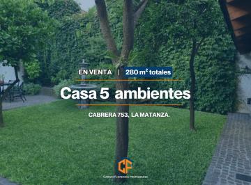 Casa de 5 ambientes, La Matanza · Hermosa Casa 5 Ambientes con Patio, Parrilla y Quincho, en Excelente Estado y en Venta