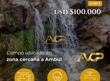 Terreno · 750000m² · Campo de 75 Has con Cascada en Ambul