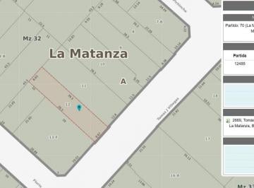 Terreno · 337m² · Venta Lote Constructivo de 337 m² en San Justo Centro Zonificacion C1 Acepta Departamento Terminado