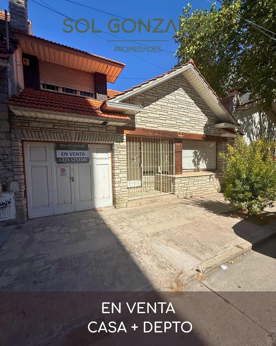 Casa de 4 ambientes mas un departamento de 3 ambientes que se accede desde el patio