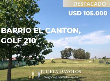 Terreno · 830m² · Oportunidad!lote en Venta Barrio El Canton con Vista Al Golf. Financiacion