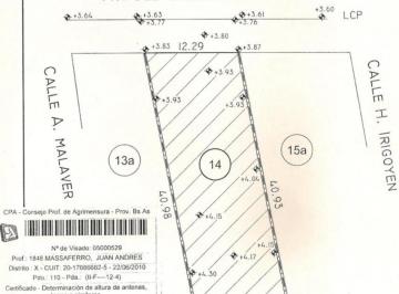Terreno · 503m² · Venta de Terreno en Vicente López Sobre Av del Libertador