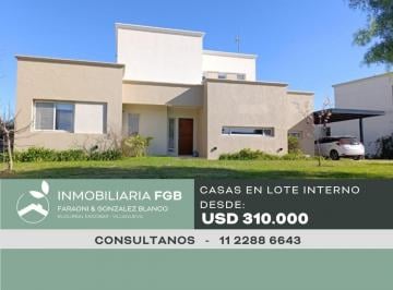 Casa · 180m² · 6 Ambientes · 1 Cochera · Casas Apto Crédito en Venta en Barrio San Isidro Labrador, Villanueva, Tigre | Lotes Internos Desde