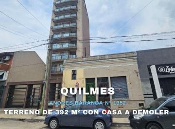 Terreno · 392m² · Venta Terreno de 392 m² con Casa a Demoler Quilmes