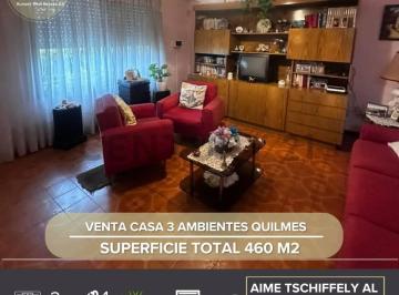 Casa · 180m² · 3 Ambientes · 1 Cochera · Venta Casa 3 Ambientes Quilmes Oeste