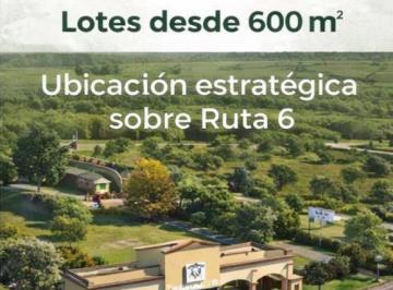 Terreno · 600m² · Ecobarrio Estancia San Vicente - Lotes 600 m² | Barrio Cerrado | Ruta 6