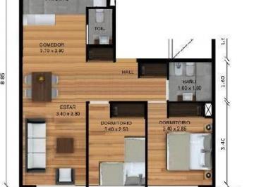Departamento · 62m² · 3 Ambientes · Av Monroe 3800 a Estrenar Varias Unidades Desde U$s