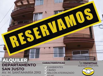 RUS-RUS-10729_2 · Alquiler Departamento San Justo 2 Ambientes