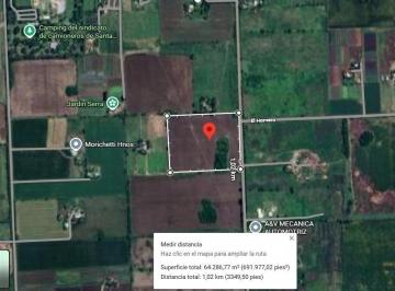 Campo · 69m² · Campo en Venta - a 1800 m del Cruce Ruta 33 y Ruta 14 Hacia El Norte, Perez, Santa Fe.
