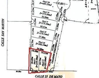 Terreno · 489m² · Venta de Lotes en Villa San Carlos Mendoza