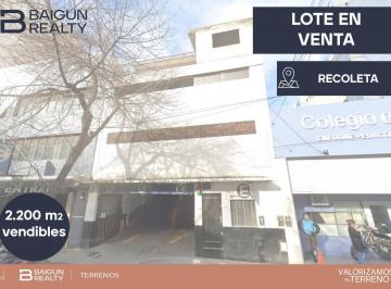 Terreno · 829m² · Terreno en Venta en Recoleta, 2200 m² Vendibles