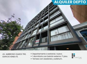 Departamento de 2 ambientes, Córdoba · Alquiler a Estrenar 1 Dormitorio. Nueva Córdoba. Ambrosio Olmos. Balcón. Zona Unc.
