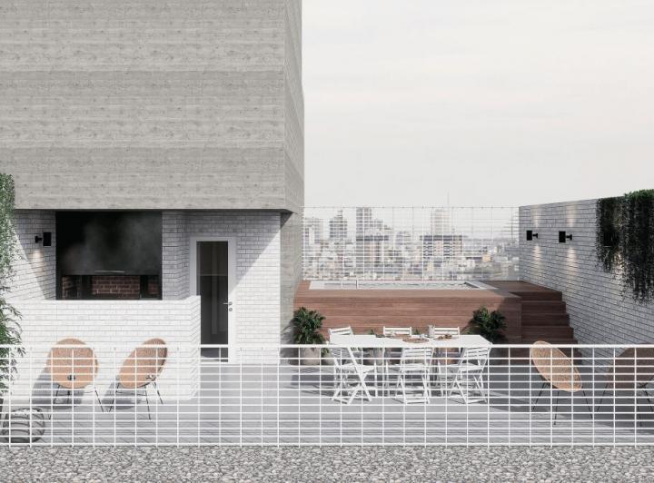 Desarrollo vertical · Zeballos E Italia - Unidades 1 Dormitorio
