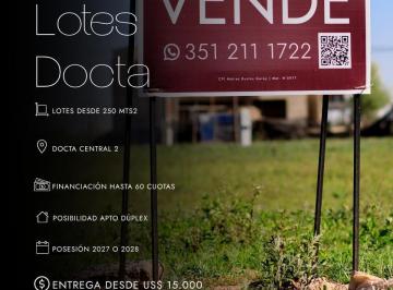 Terreno · 250m² · Oportunidad de Contado. Docta Central 2 2028. Ideal Revalúo.