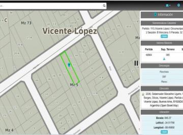 Terreno · 290m² · Lote Apto Edificio y Comercios en Ugarte, Olivos