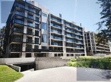 Departamento · 66m² · 2 Ambientes · 1 Cochera · Venta Departamento 1 Dormitorio a Estrenar con Cochera y Patio en Condominios Paddock - Fisherton!