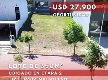 Terreno · 350m² · Lote de 350 m² en Venta en Tejas 4 – Segunda Etapa, Malagueño