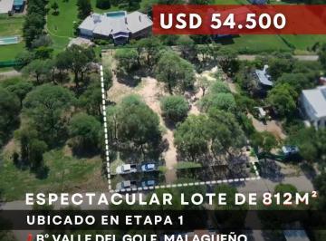 Terreno · 812m² · Espectacular Lote de 812 m² en Venta en Valle del Golf Country – Etapa 1