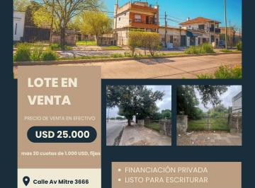 Terreno , Berazategui · Terreno Sobre Mitre (Con Financiación Privada)