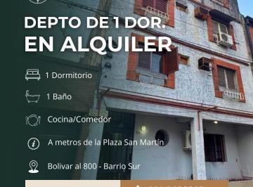Departamento · 1 Dormitorio · Departamento en Alquiler