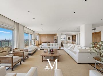 Departamento · 517m² · 9 Ambientes · 3 Cocheras · Piso Alto de Categoria en Libertador y Ocampo, 5 Dorm, Playroom, 3 Cocheras, Cine, Vista Al Rio