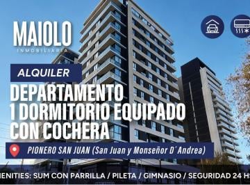 Departamento · 52m² · 2 Ambientes · 1 Cochera · Departamento 1 Dormitorio con Cochera - Pionero San Juan Neuquen