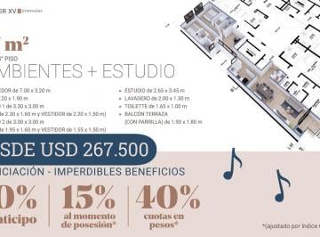 Departamento · 104m² · 3 Ambientes · 3 Ambientes con Estudio - Developer Xv Symphony