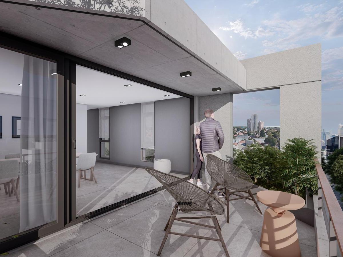Depto 2 amb, 60m² con cochera — Chauvín