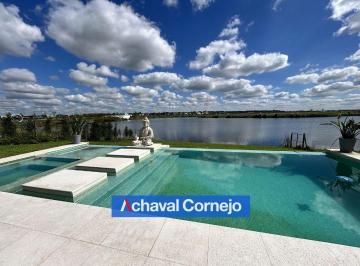 Casa · 297m² · 4 Ambientes · 2 Cocheras · Alquiler - Casa Al Lago en Costas, Puertos - 4 Dorm., Escritorio, Dependencia y Pileta