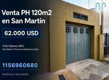 PH de 4 ambientes, General San Martín · Venta PH 4 Ambientes en San Martín a Refaccionar