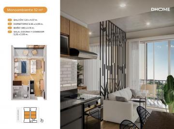 Departamento · 32m² · 1 Ambiente · Departamento en Venta Monoambiente en Barrio Recoleta Asunción Edificio D Home