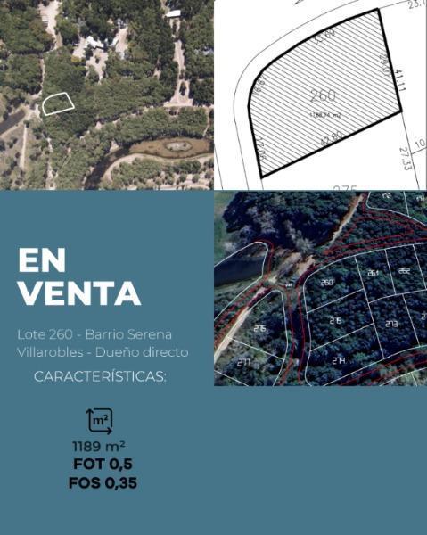 Lote 1188 m² en Villa Robles con infraestructura y servicios
