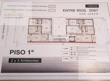 Departamento · 53m² · 3 Ambientes · 1 Cochera · Venta - Departamento en Pozo 3 Ambientes en Villa Luzuriaga