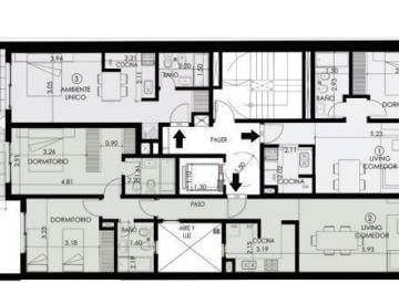 Departamento · 52m² · 2 Ambientes · Departamento Monoambiente en Construccion Lourdes