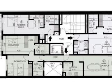 Departamento · 35m² · 1 Ambiente · Departamento Monoambiente en Construccion Lourdes