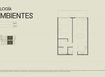 Departamento · 51m² · 2 Ambientes · Departamento - Nuñez