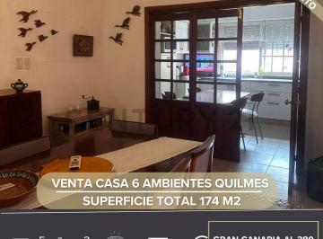 Casa · 170m² · 6 Ambientes · 1 Cochera · Venta Casa 6 Ambientes Quilmes - Cochera