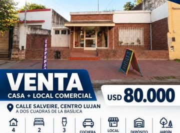 Casa · 200m² · 4 Ambientes · 2 Cocheras · Venta Casa con Local Centro Lujan